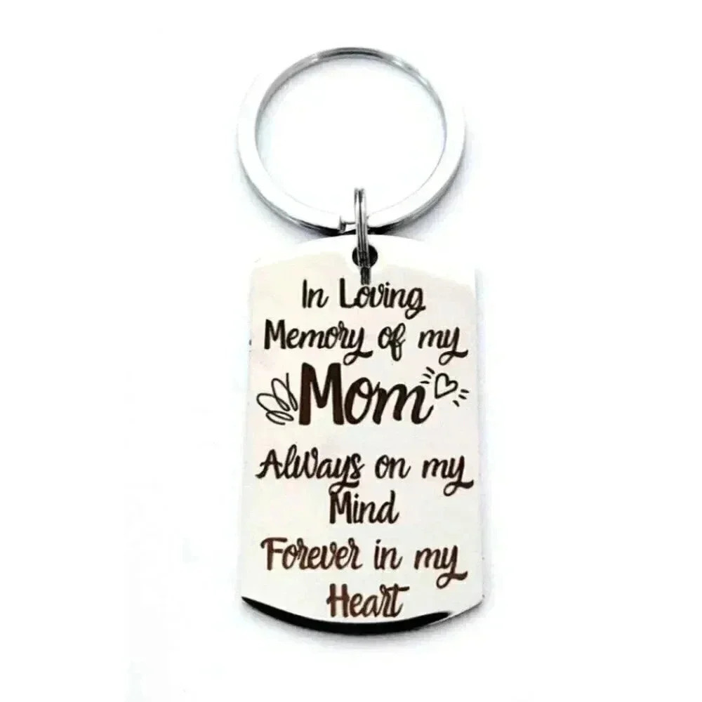 To My Mom Forever In My Heart Keychain